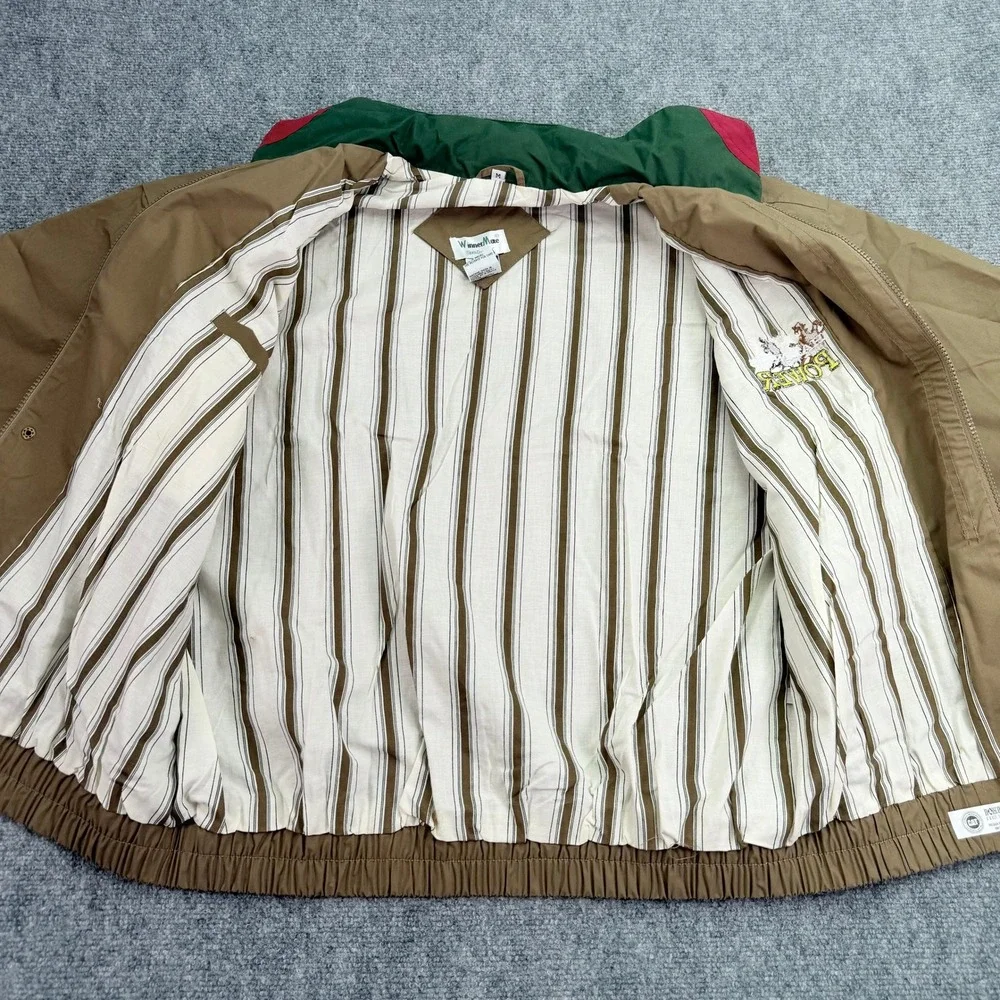 WinnerMate Jacket Men Medium Brown CAT Harness The Power Horses Zip Up Outerwear